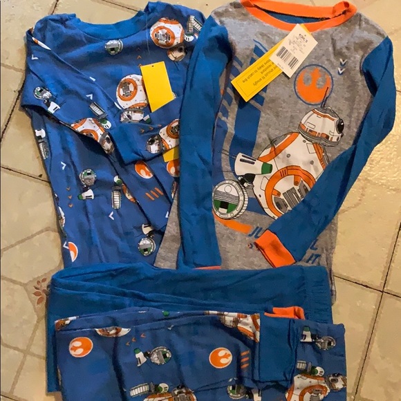 Disney Other - 4 piece set! Boys Star Wars!!! pajamas!